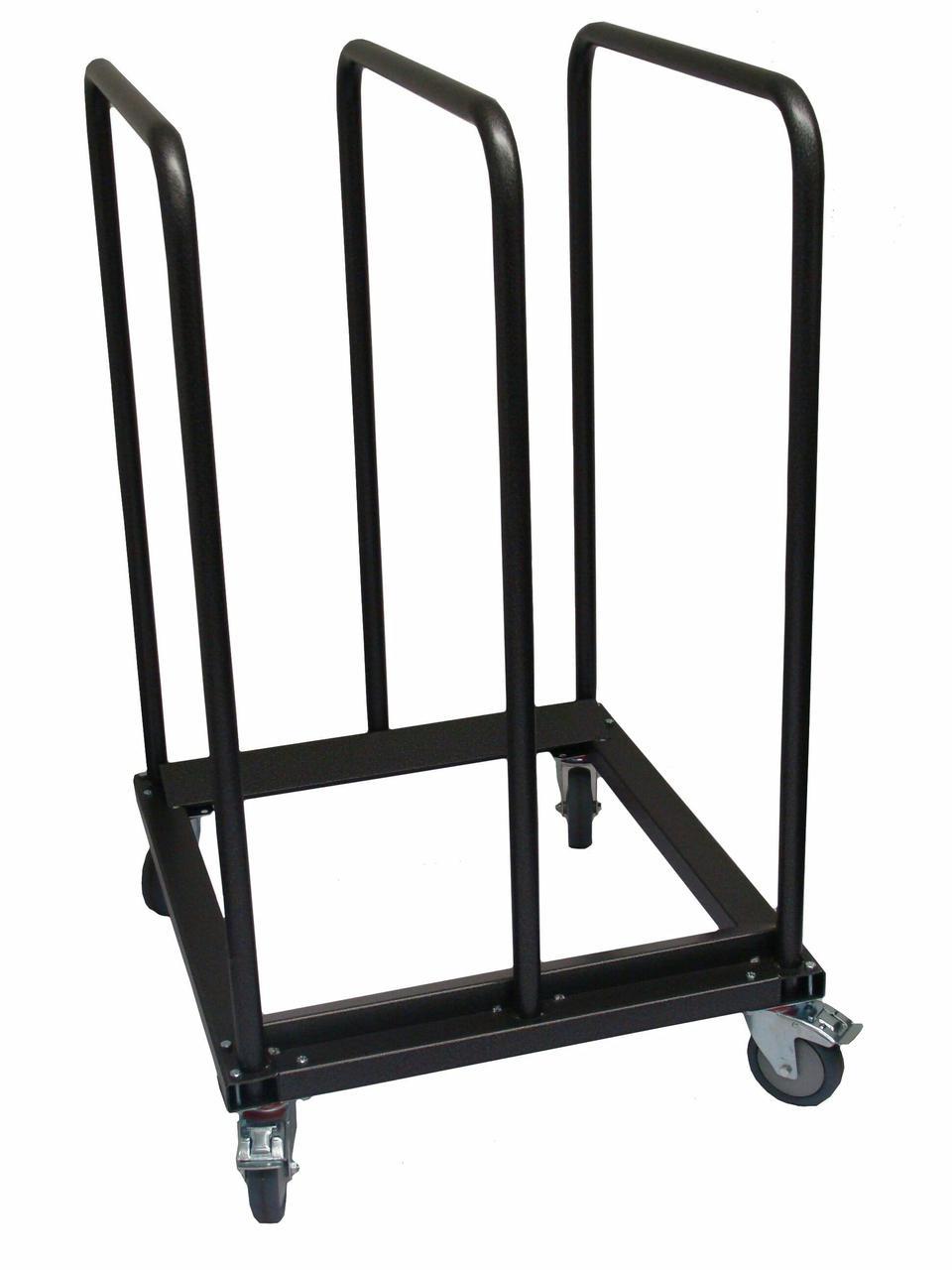 Transportwagen für runde Tische mit Schutzbügel