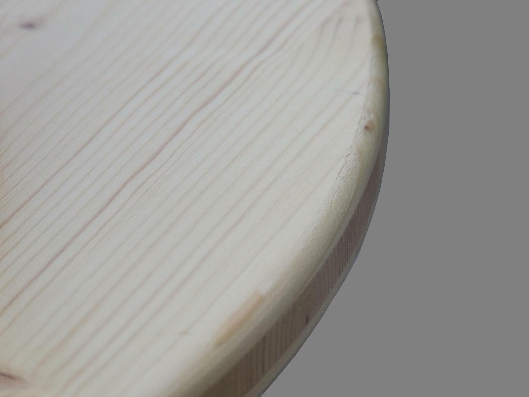 Tischplatte(n) 27 mm Fichte 3-Schicht ø 70 cm, lackiert