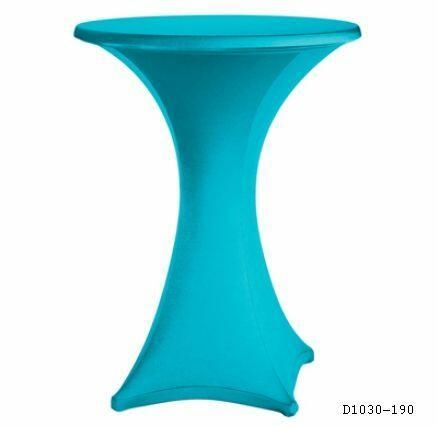 Stretch Stehtischhusse ø 70 cm, Reißversch. für KKT Weiß