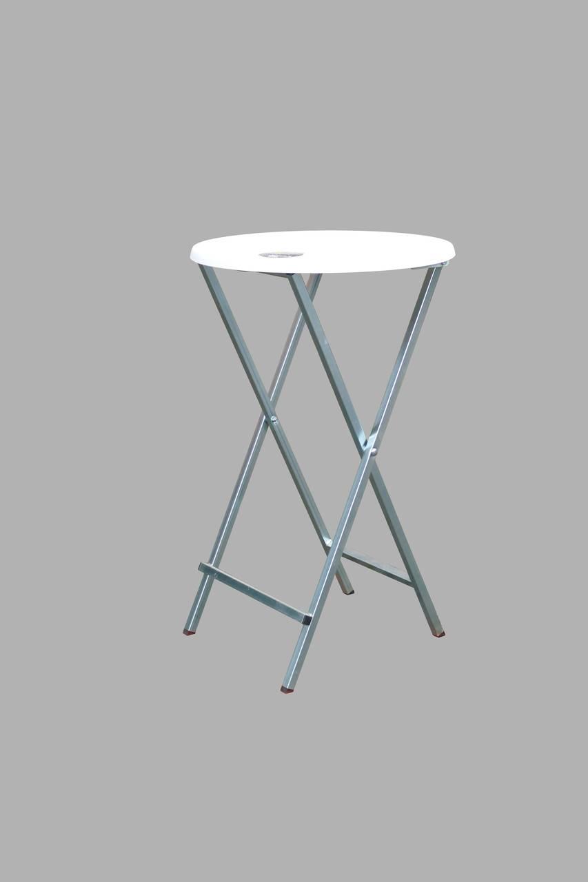 Stehtisch Sky, klappbar, galv. verzinkt, Sevelitpl. ø 70 cm