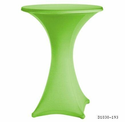 Stretch Stehtischhusse ø 70 cm, Reißversch. für KKT Weiß