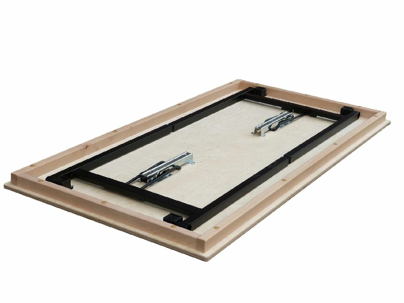 Bankettklapptisch, 100 x 50 x 74 cm, U-Form schwarz