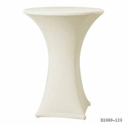 Stretch Stehtischhusse ø 70 cm, für KKT Schwarz