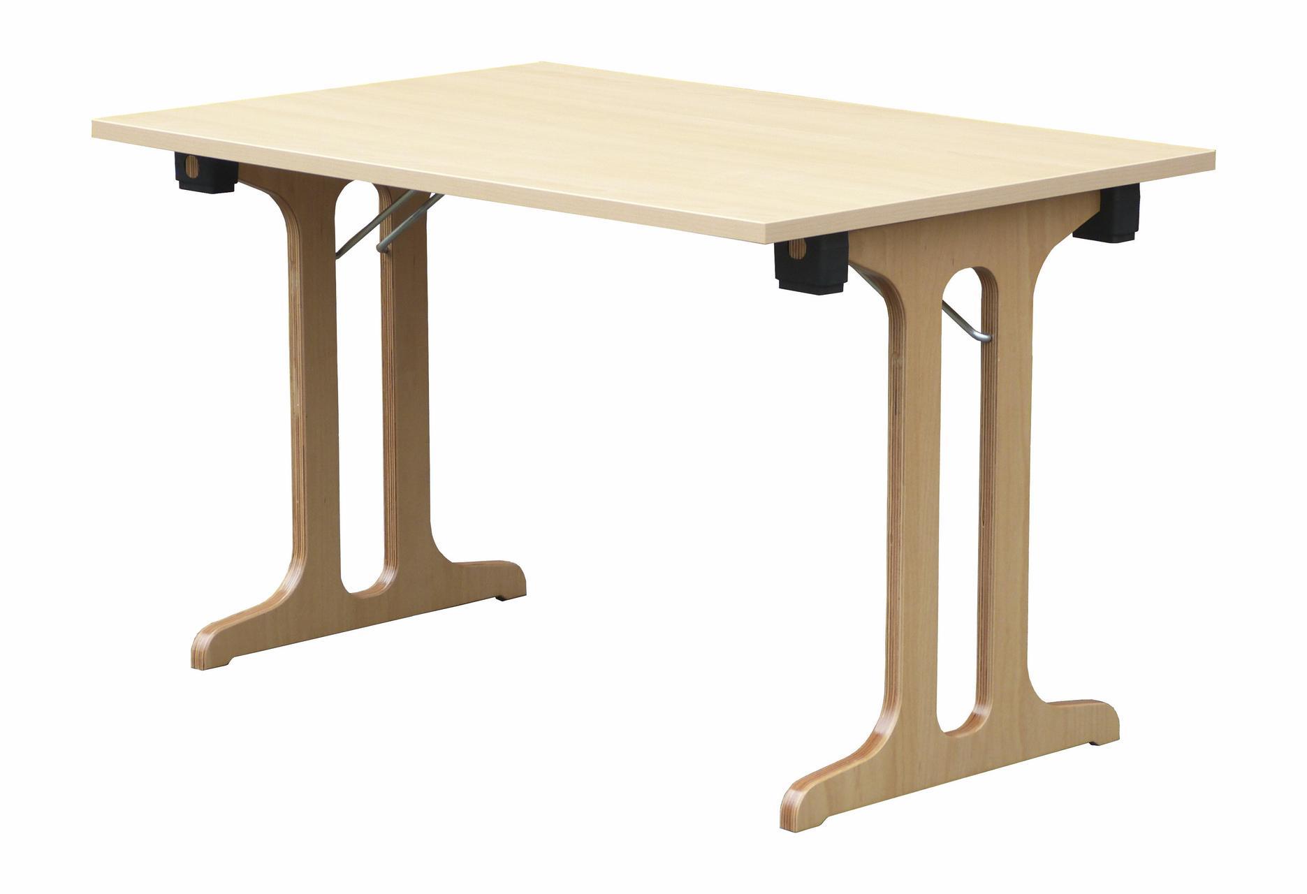 Klapptisch Dekor 25 mm ABS Kante + Holzfüße