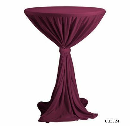 Hussen für Stehtisch ø bis 85 cm, Farbe: bordeaux