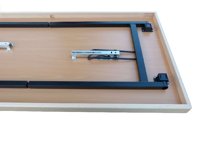 Konferenzklapptisch, 100 x 50 x 74 cm, U-Form schwarz