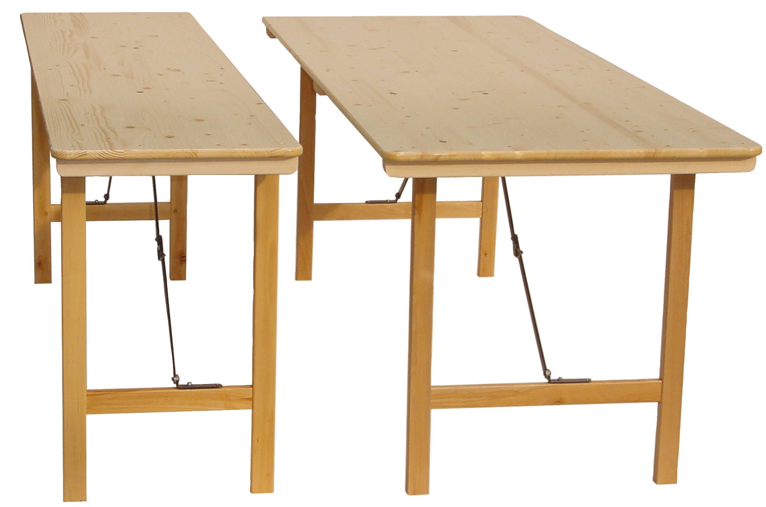 Holzklapptisch, 200 x 50 x 78 cm