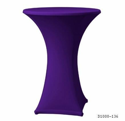 Stretch Stehtischhusse ø 70 cm, für KKT Schwarz