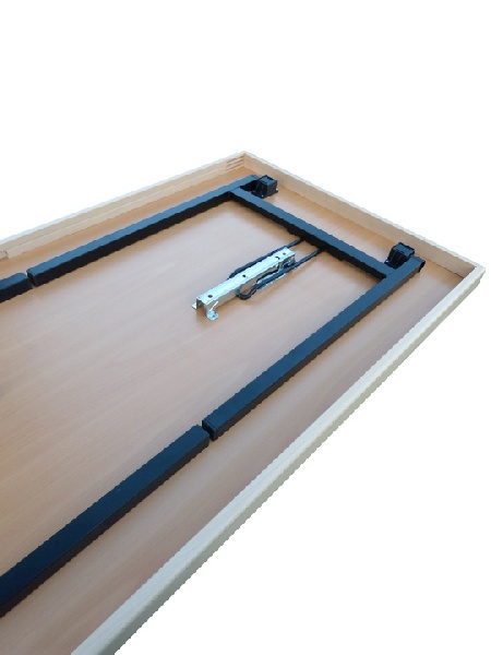 Konferenzklapptisch, 100 x 50 x 74 cm, U-Form schwarz