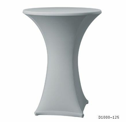 Stretch Stehtischhusse ø 70 cm, für KKT Weiß
