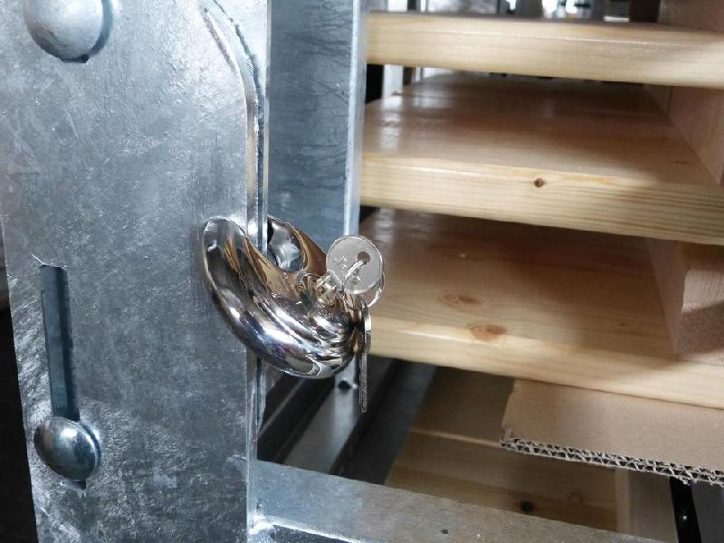 Transportpalette Stahl für 10 Bierzeltgarnituren