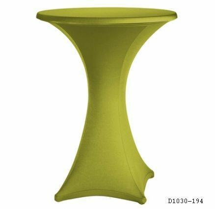 Stretch Stehtischhusse ø 70 cm, Reißversch. für KKT Weiß