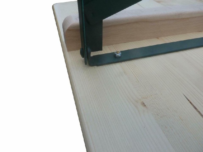 Klapptisch Standard naturlackiert 220 x 50 cm, Gestell grün