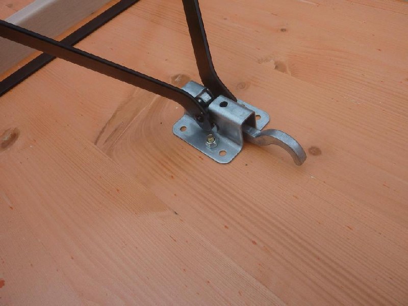 Bierzeltgarnitur Ideal orange Tisch 220 x 50 cm, Gestell schw.