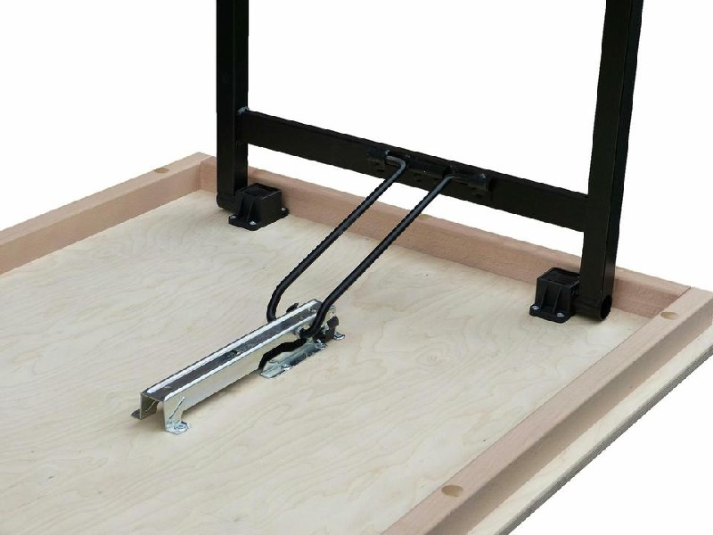 Bankettklapptisch, 100 x 50 x 74 cm, U-Form schwarz