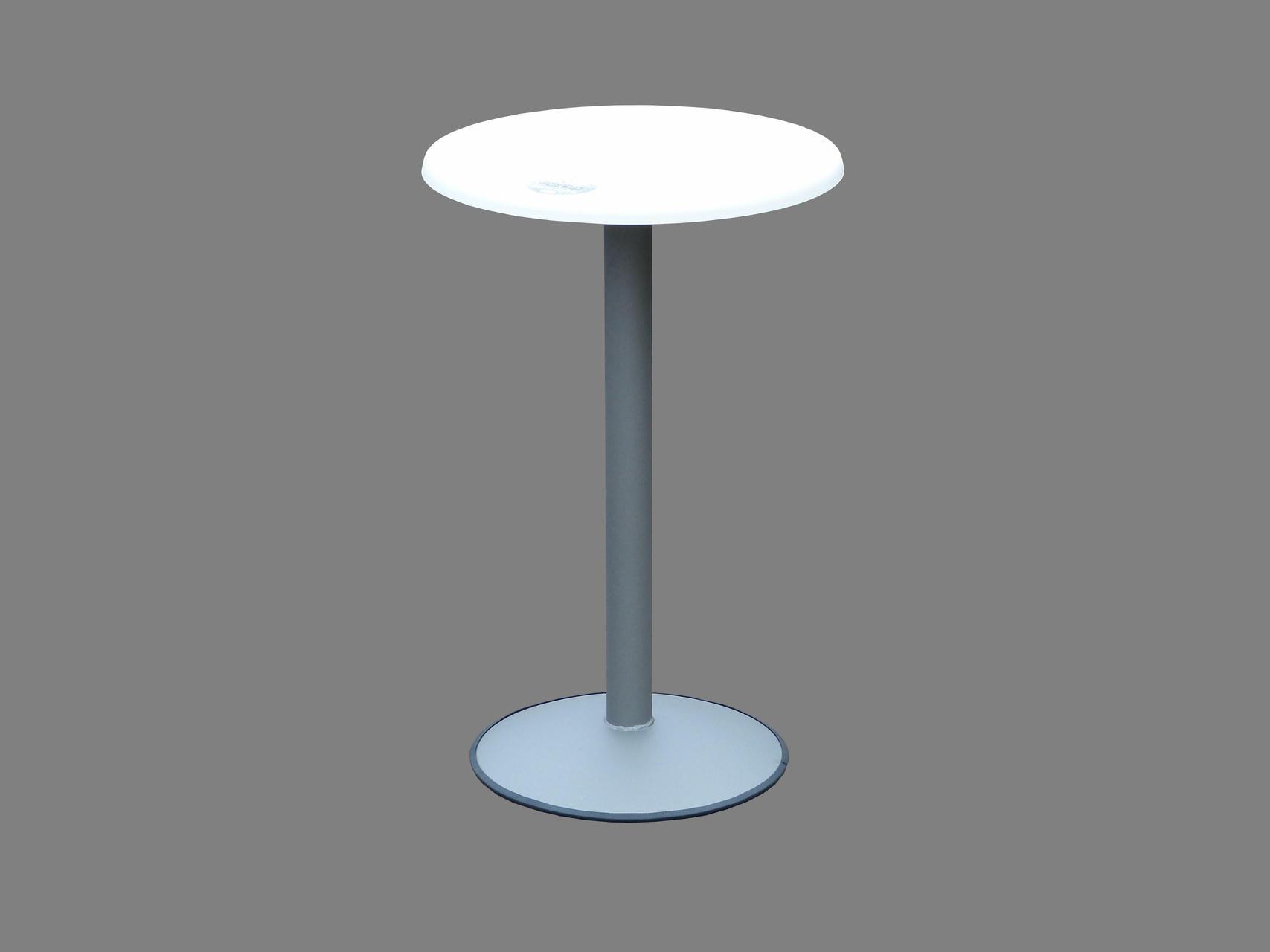 Stehtisch Maxi, fest in grau, Sevelitplatte ø 70 cm
