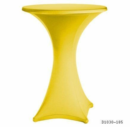 Stretch Stehtischhusse ø 70 cm, Reißversch. für KKT Weiß