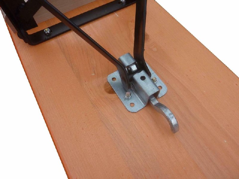 Bierzeltgarnitur Ideal orange Tisch 220 x 50 cm, Gestell schw.