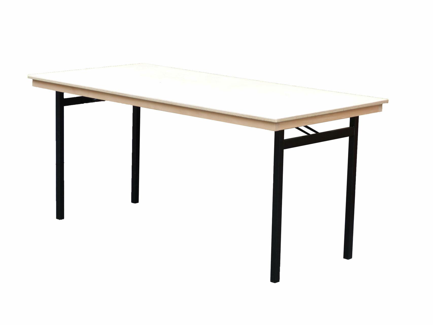 Bankettklapptisch, 100 x 50 x 74 cm, U-Form schwarz