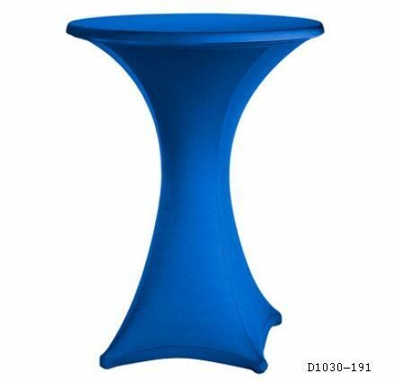 Stretch Stehtischhusse ø 70 cm, Reißversch. für KKT Weiß