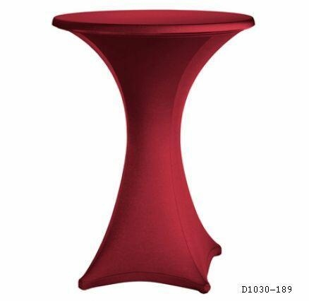 Stretch Stehtischhusse ø 70 cm, Reißversch. für KKT Weiß