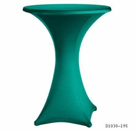 Stretch Stehtischhusse ø 70 cm, Reißversch. für KKT Weiß