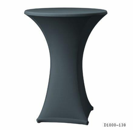 Stretch Stehtischhusse ø 70 cm, für KKT Schwarz