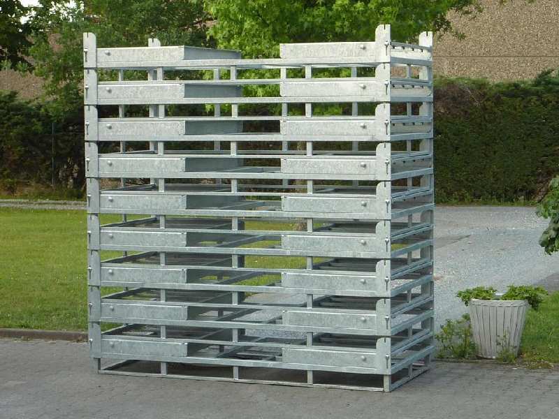 Transportpalette Stahl für 10 Bierzeltgarnituren