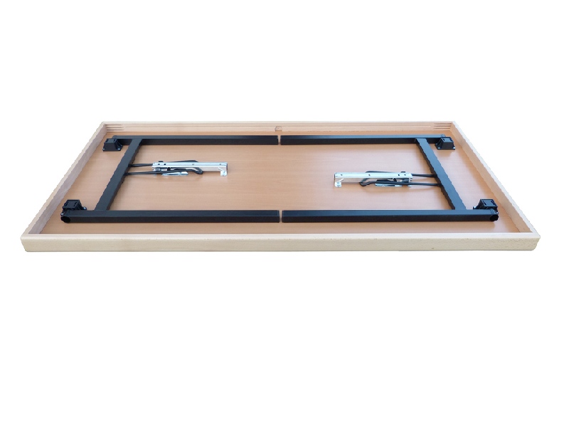 Konferenzklapptisch, 100 x 50 x 74 cm, U-Form schwarz