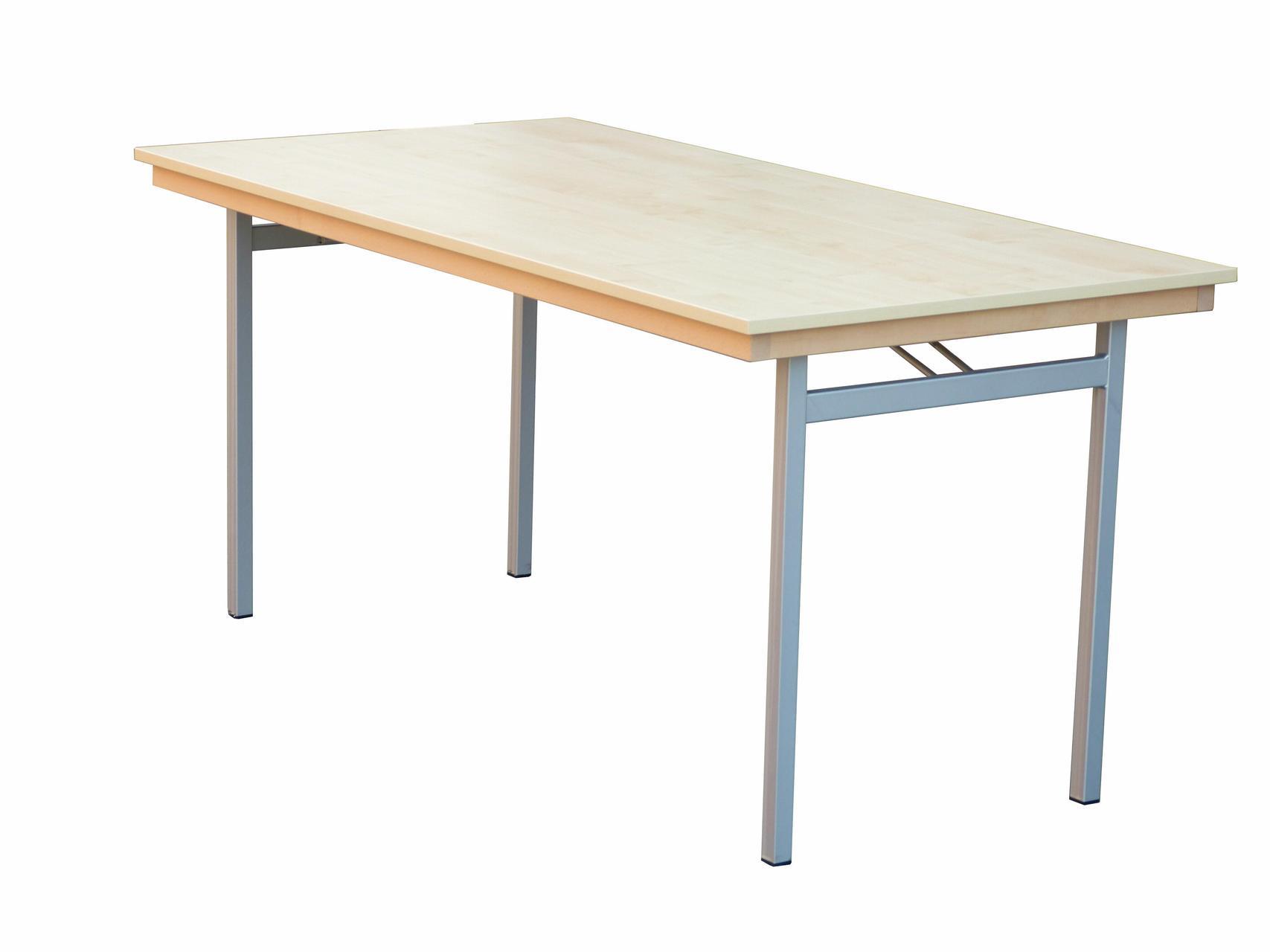 Klapptisch Dekor Ahorn, Silber-grau U-Form, 100x50x74 cm