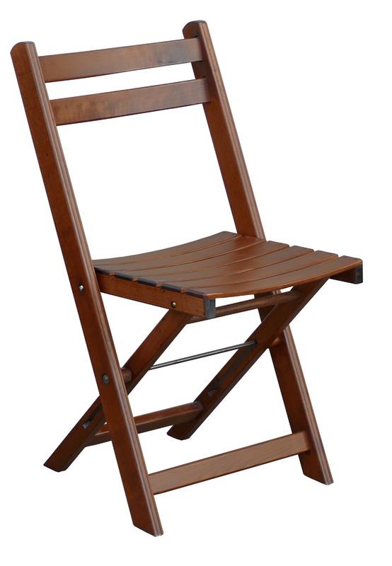 Holzklappstuhl the Third braun gebeizt