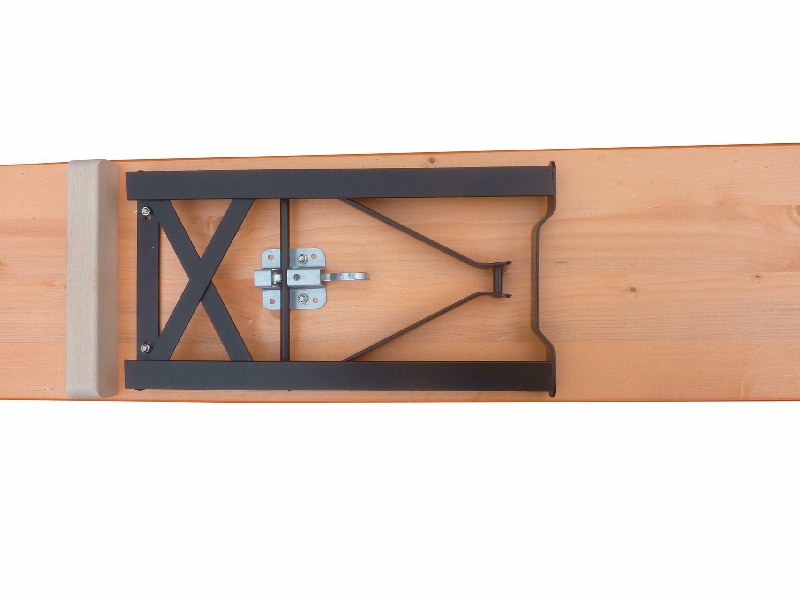 Bank Ideal orange Maß 220x27 cm, Gestell schw.