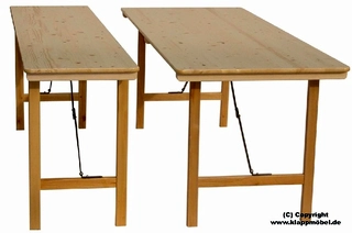 Holzklapptisch für Schützenfeste