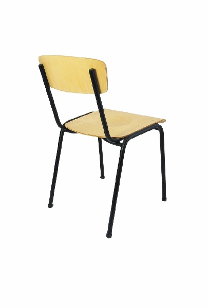 Stapelstuhl Slim mit Sitz und Rücken in Sperrholz