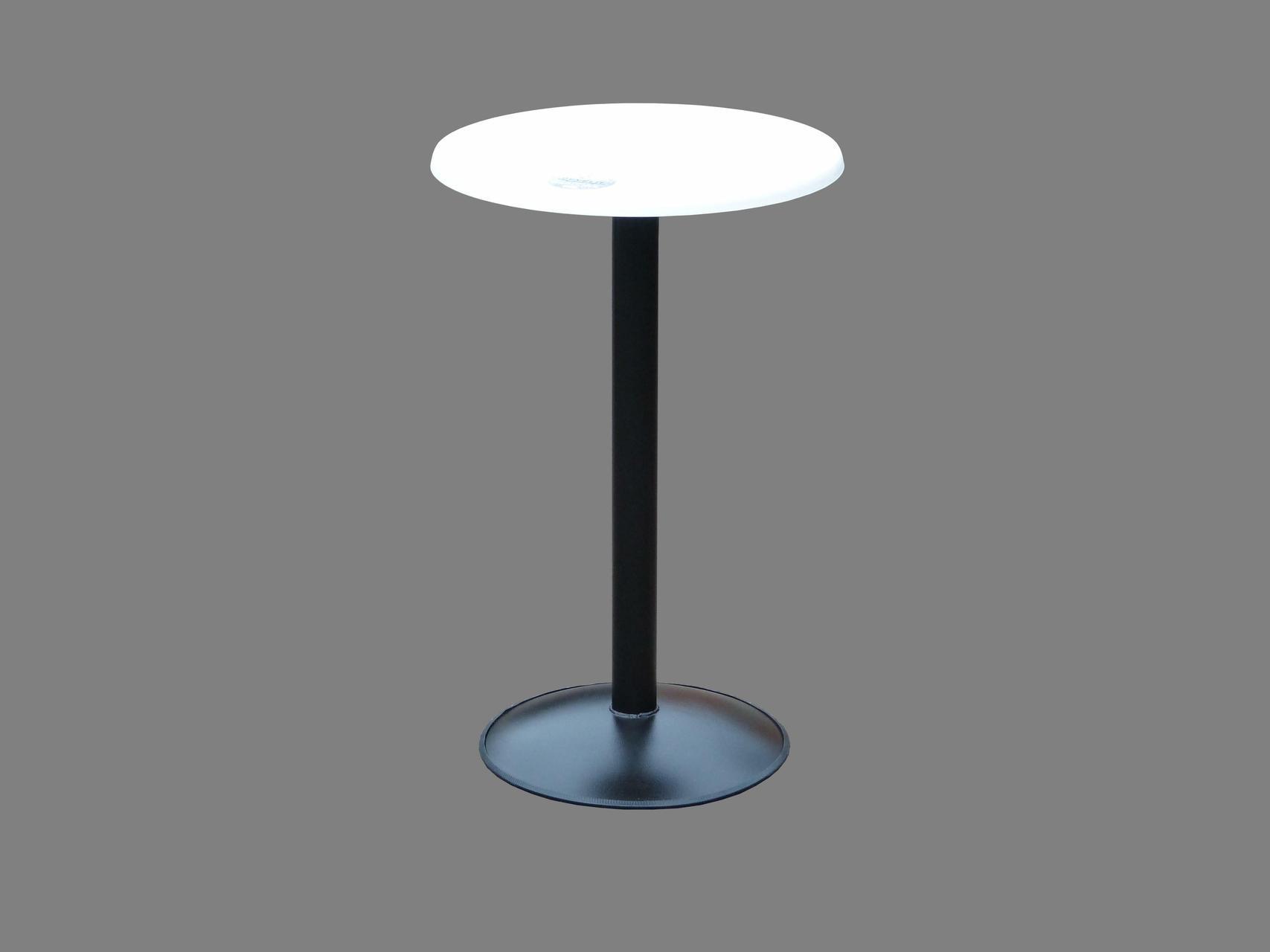 Stehtisch Maxi, fest in schwarz, Sevelitplatte ø 70 cm