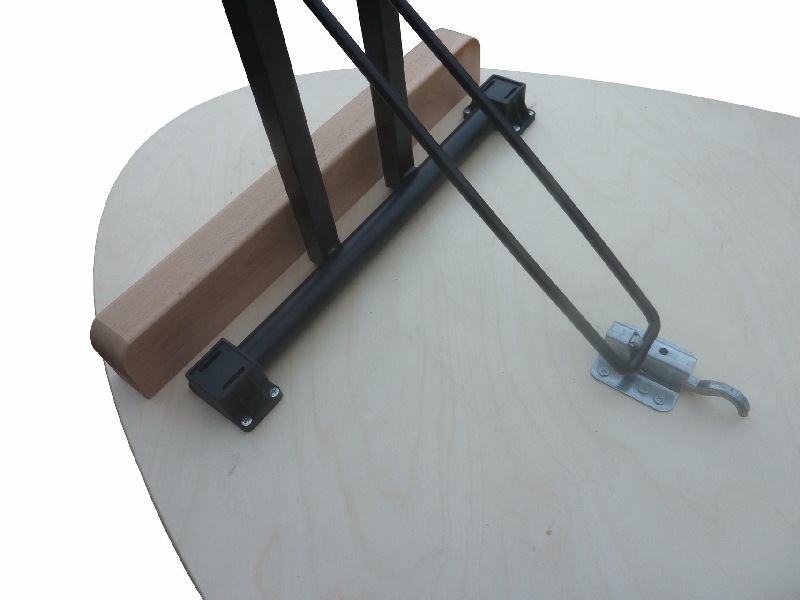 Stehtisch Longline Ellipse Multiplexplatte Birke/Erle